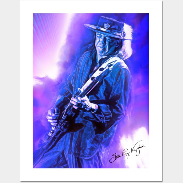 Stevie Ray Vaughan Wall Art by IconsPopArt